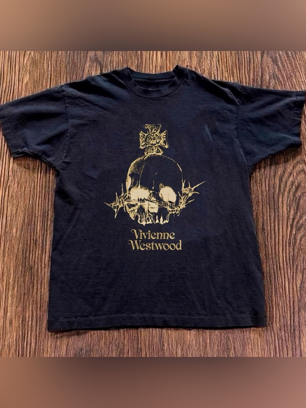 Punk Skull Barbed Wire Vivienne Westwood Black T-Shirt